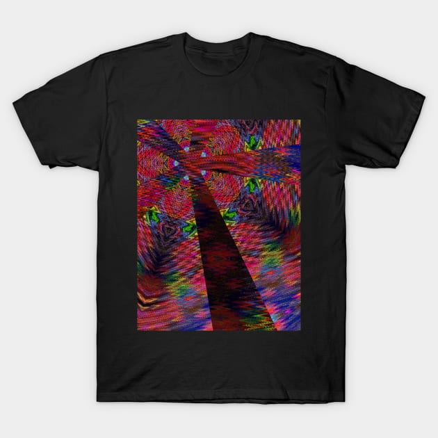 Abstract ethnic psychedelic pattern T-Shirt by Stonerin